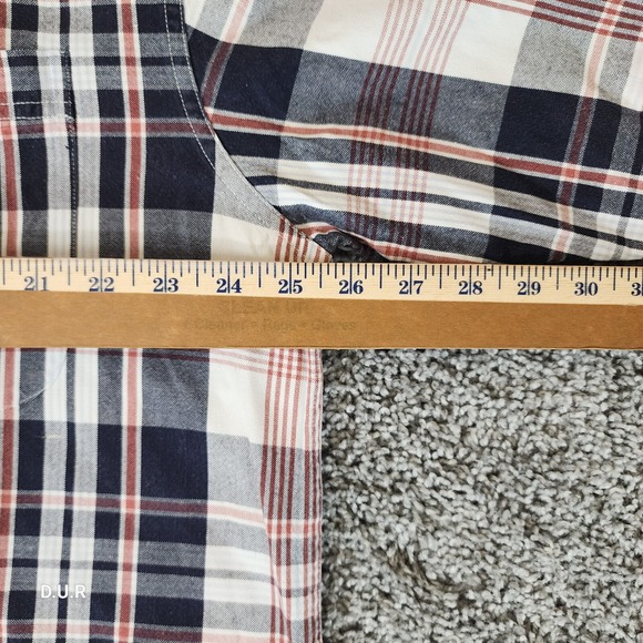 Larro Shirt Mens XL Multicolor Plaid Long Sleeve Western Rodeo Button Down - Picture 9 of 12